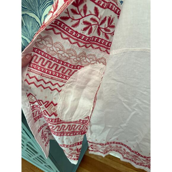 NWT Johnny Was JWLA DAHLLA SLIM LINEN VEST Sz. M - Picture 7 of 8